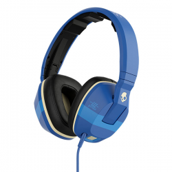 Słuchawki przewodowe Crusher niebieskie Skullcandy