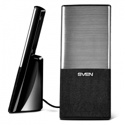 Głośniki multimedialne 249 4W 2.0 czarno-srebrne Sven