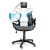 Czarno-biało-niebieski fotel dla gracza Diablo X-Gamer Plus